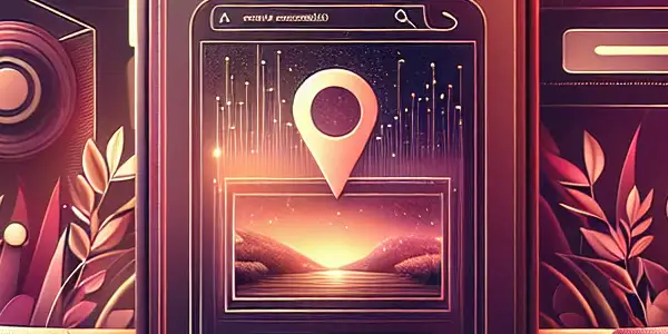 A modern smartphone displaying a user-friendly adult content website, set against a warm, inviting gradient background.