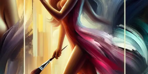 A vibrant portrayal of top Japanese adult film actresses Yua Mikami, Arina Hashimoto, and Julia in sophisticated settings.